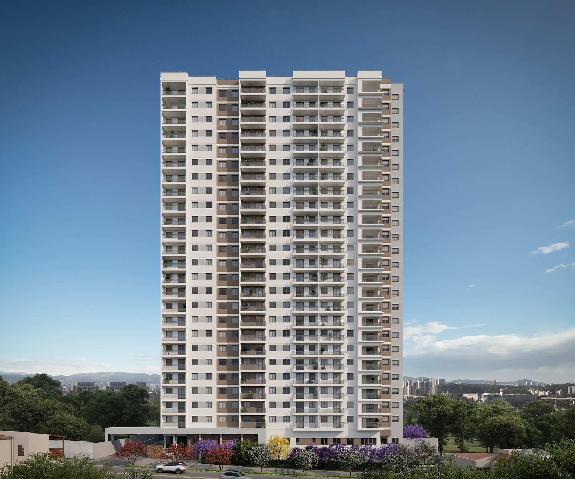 Fachada frontal durante o dia